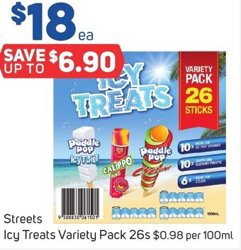 Foodland Streets Icy Treats Variety Pack 26s offer