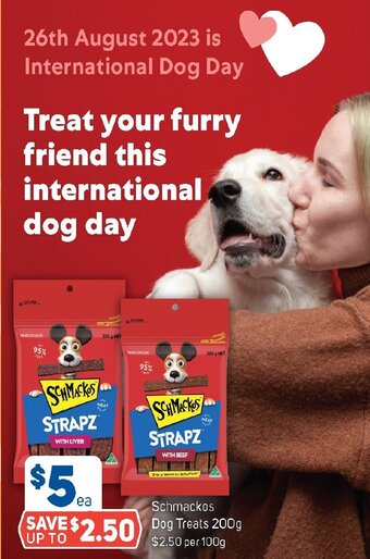 Foodland Schmackos Dog Treats 200g offer