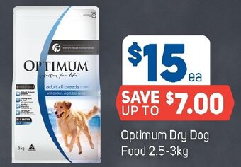 Foodland Optimum Dry Dog Food 2.5-3kg offer