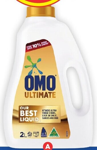 Foodland Omo Ultimate Laundry Liquid 2 Litre, Powder 2kg offer