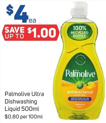 Foodland Palmolive Ultra Dishwashing Liquid 500ml offer