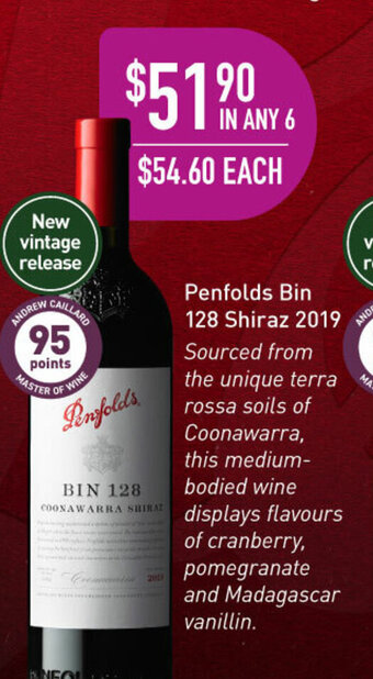 Dan Murphy's Penfolds Bin 128 Shiraz 2019 offer