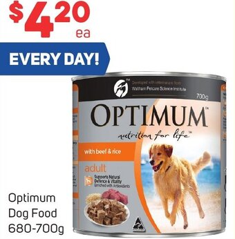 Foodland Optimum Dog Food 680-700g offer