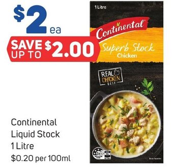 Foodland Continental Liquid Stock 1 Litre offer