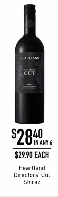 Dan Murphy's Heartland Directors Cut Shiraz offer