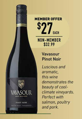 Dan Murphy's Vavasour Pinot Noir offer