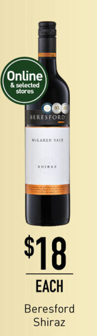 Dan Murphy's Beresford Shiraz offer