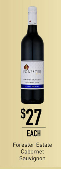 Dan Murphy's Forester Estate Cabernet Sauvignon offer