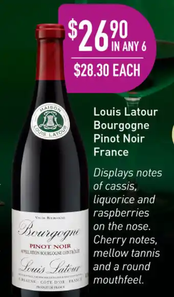 Dan Murphy's Louis Latour Bourgogne Pinot Noir France offer