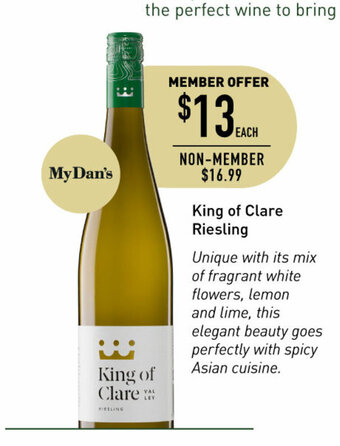 Dan Murphy's King of Clare Riesling offer