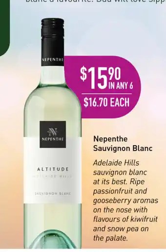 Dan Murphy's Nepenthe Sauvignon Blanc offer