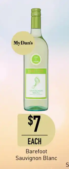 Dan Murphy's Barefoot Sauvignon Blanc offer