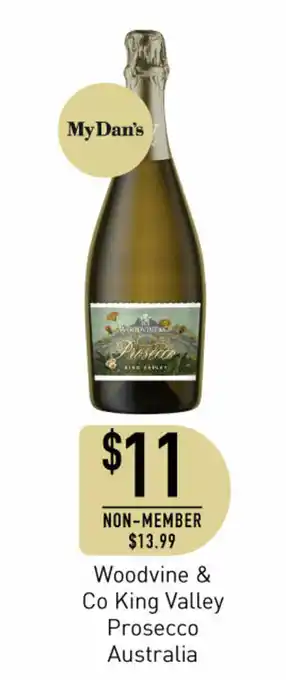 Dan Murphy's Woodvine & Co King Valley Prosecco Australia offer