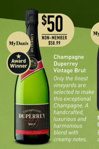 Dan Murphy's Champagne Duperrey Vintage Brut offer