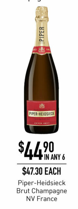 Dan Murphy's Piper-Heidsieck Brut Champagne NV France offer