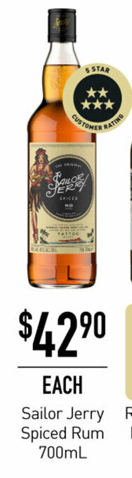 Sailor Jerry Spiced Rum 700mL