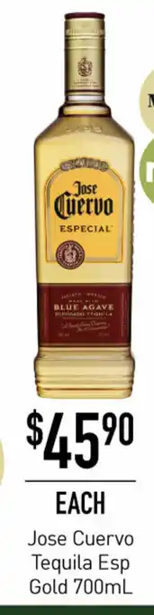 Dan Murphy's Jose Cuervo Tequila Esp Gold 700mL offer
