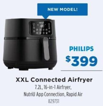 Betta XXL Connected Airfryer 7.2L, 16-in-1 Airfryer, NutriU App Connection, Rapid Air 829731 offer