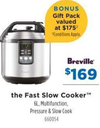 the Fast Slow Cooker™ 6L, Multifunction, Pressure & Slow Cook 660054
