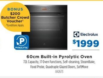 Betta 60cm Built-in Pyrolytic Oven offer