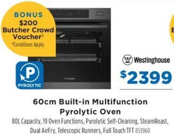 Betta 60cm Built-in Multifunction Pyrolytic Oven offer