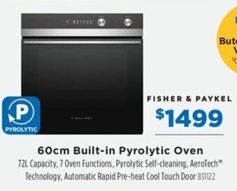 Betta 60cm Built-in Pyrolytic Oven offer