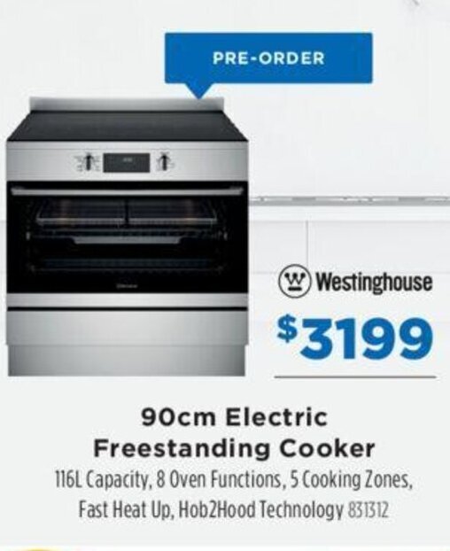 90cm Electric Freestanding Cooker offer at Betta
