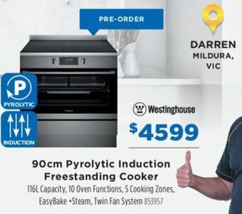 Betta 90cm Pyrolytic Induction Freestanding Cooker offer