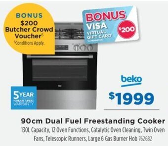 Betta 90cm Dual Fuel Freestanding Cooker offer