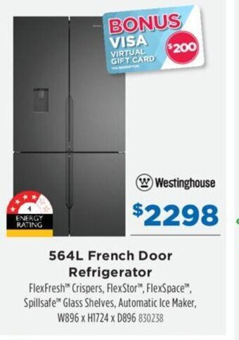 Betta 564L French Door Refrigerator offer