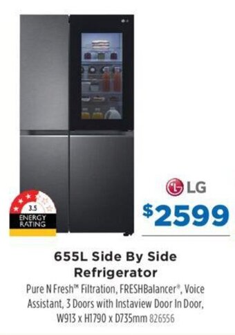 Betta 655L Side By Side Refrigerator offer