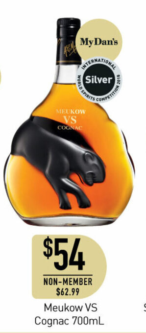 Dan Murphy's Meukow VS Cognac 700mL offer