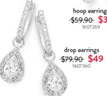 Goldmark drop earrings offer