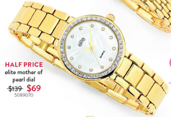 elite mother of pearl dial