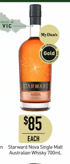 Dan Murphy's Starward Nova Single Malt Austalian Whisky 700ML offer