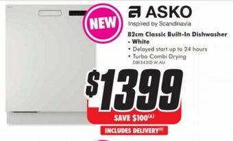 The Good Guys 82cm Classic Built-In Dishwasher - White offer