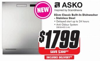 The Good Guys 82cm Classic Built-In Dishwasher - Stainless Steel offer