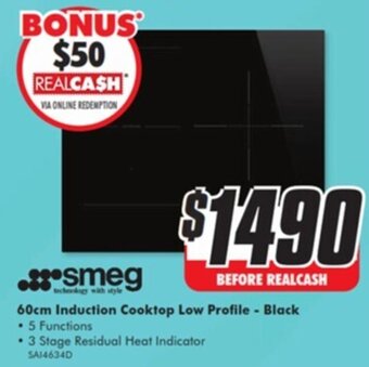 The Good Guys 60cm Induction Cooktop Low Profile - Black offer