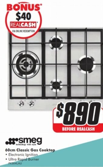 The Good Guys 60cm Classic Gas Cooktop offer