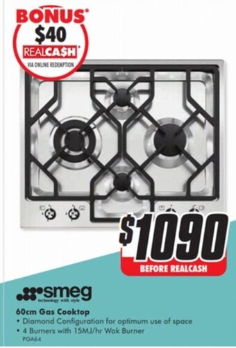 The Good Guys 60cm Classic Gas Cooktop offer