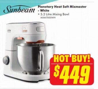 The Good Guys Planetary Heat Soft Mixmaster -White offer