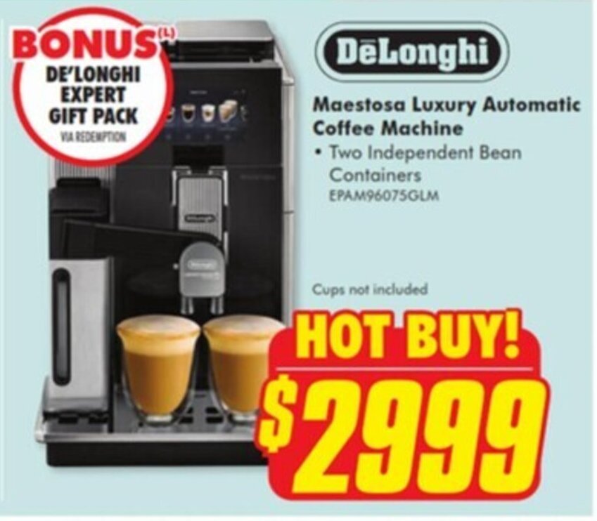 Maestosa Luxury Automatic Coffee Machine offer at The Good Guys