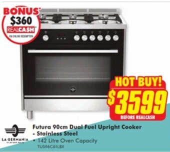 Futura 90cm Dual Fuel Upright Cooker