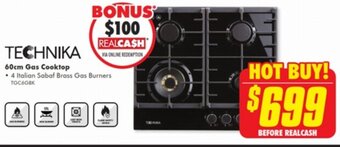 The Good Guys 60cm Gas Cooktop offer