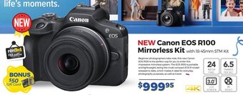 Teds Cameras Canon EOS R100 Mirrorless Kit offer