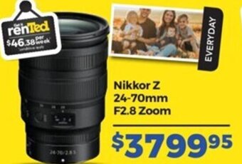 Teds Cameras Nikkor Z 24-70mm F2.8 Zoom offer