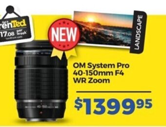 Teds Cameras OM System Pro 40-150mm F4 WR Zoom offer