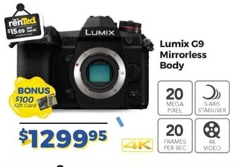 Teds Cameras Lumix G9 Mirrorless Body offer
