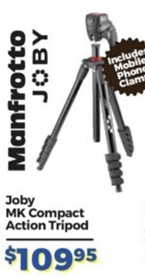 Teds Cameras Joby MK Compact Action Tripod offer