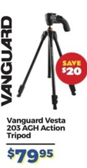 Teds Cameras Vanguard Vesta 203 AGH Action Tripod offer